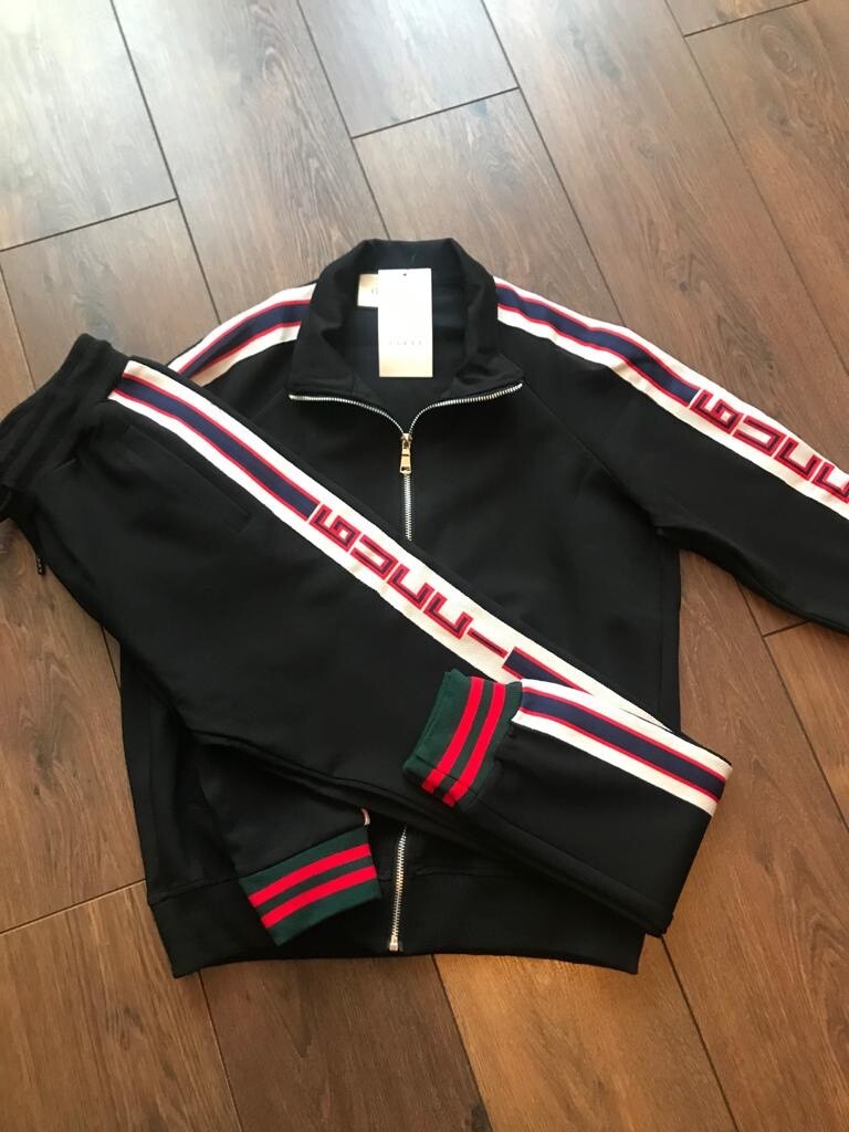 gucci stripe tracksuit